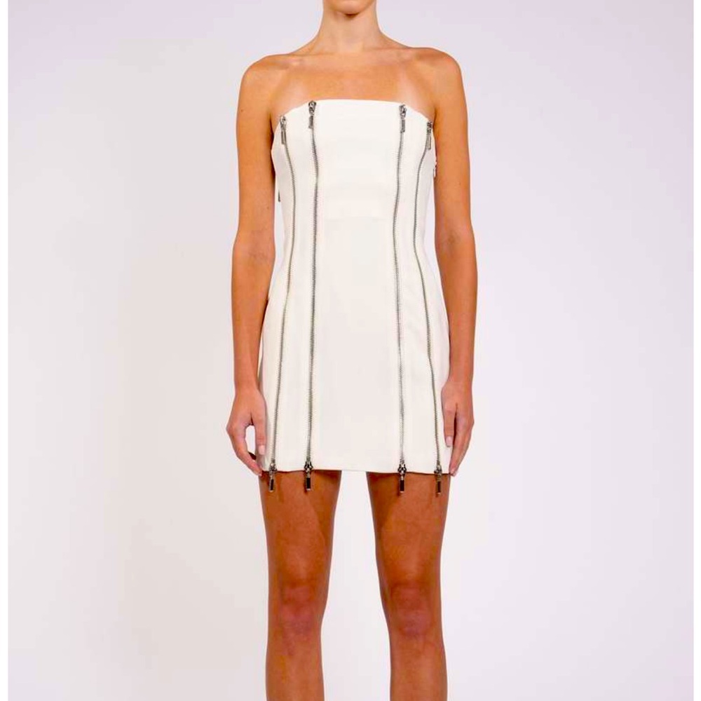 NONchalant White Strapless Sheath Dress Cocktail NWT